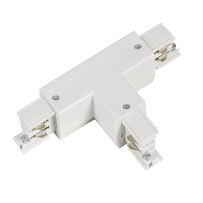 Conector en forma de T para iluminación sobre carril trifásica, derecha 2, blanco, Pro