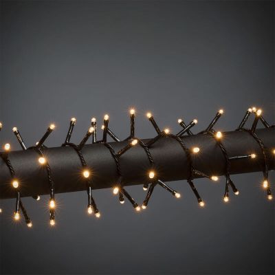 Luces de Navidad LED para exteriores de 24 m, 320 luces blancas cálidas