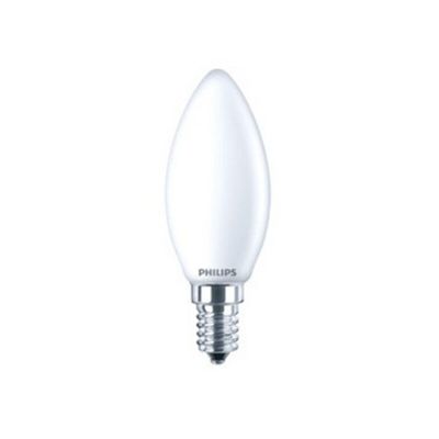 Philips E14 (pequeño) casquillo bombilla de vela LED Roderick, 4,3w 2700K (blanco muy cálido)