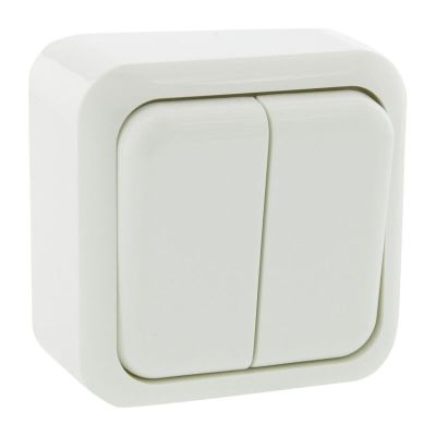 Serie de montaje en superficie para interruptor Exin Exo, blanco polar