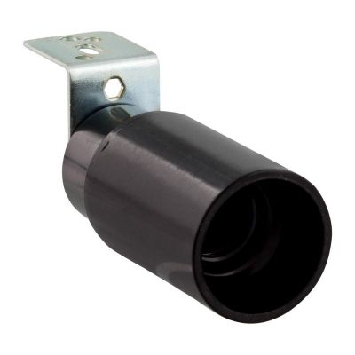 Montaje E14 con soporte en ángulo recto, negro