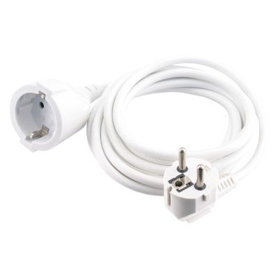 Cable de extensión Exin con toma de tierra, 2500w 3 x 10 mm, 10 m blanco