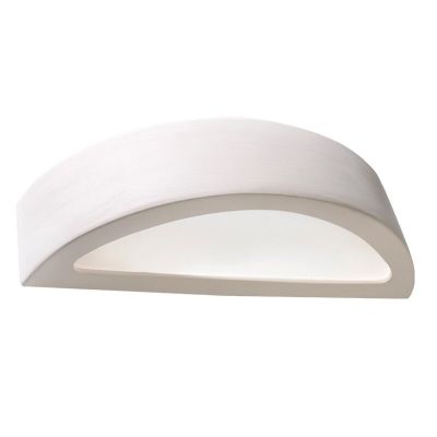 Aplique up down de vidrio blanco, Fadila