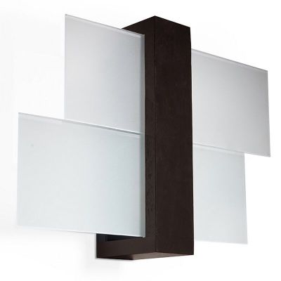 Aplique de vidrio marrón, Fouzia