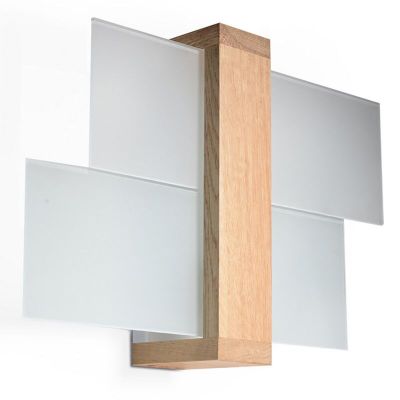 Aplique de vidrio marrón, Fouzia