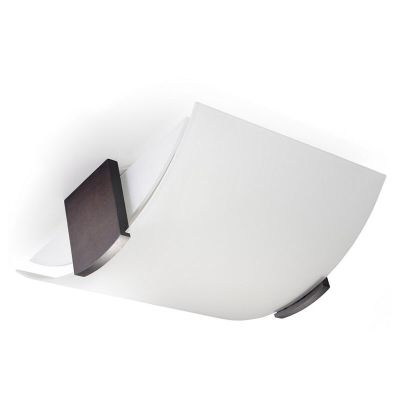 Lámpara de techo de vidrio marrón, Marinus