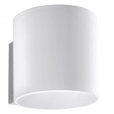 Aplique up down de vidrio blanco, Jermain
