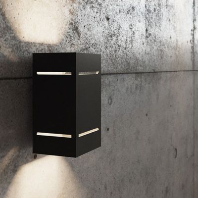 Aplique up down de aluminio negro, Janien