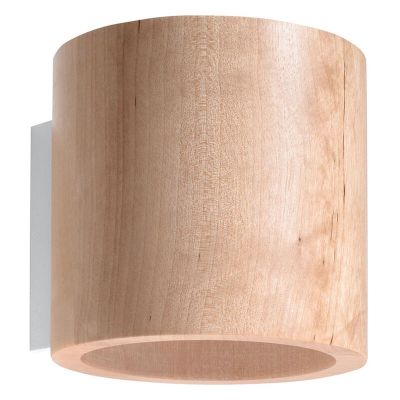 Aplique up down de madera marrón, Amely