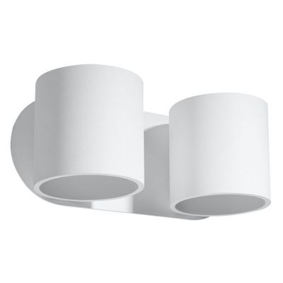 Aplique up down de aluminio blanco, Amely
