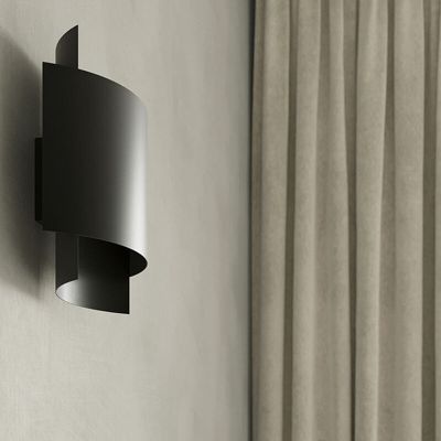 Aplique up down de aluminio negro, Julissa
