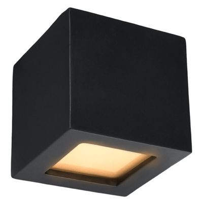 Aplique up down de vidrio negro, Caitlin