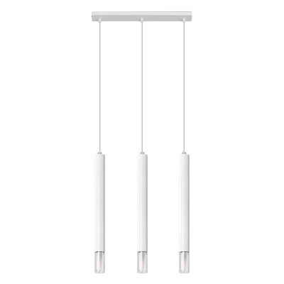 Lámpara colgante de vidrio blanca, Ishani