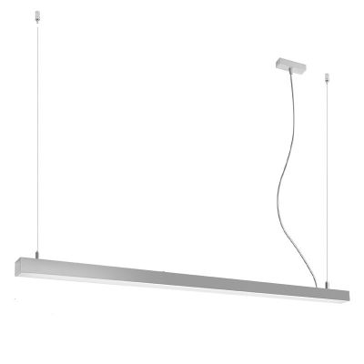 Lámpara colgante de aluminio gris, Mascha, 48W, 3000K LED
