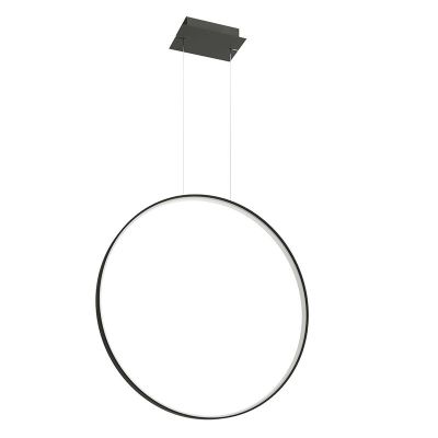 Lámpara colgante de aluminio negra, Ringo, 50W, 3000K LED