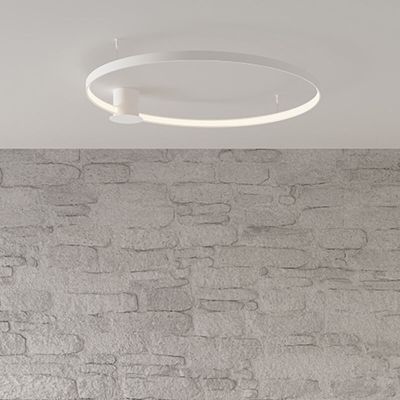 Plafón de techo de aluminio blanco, Ringo, 30W, 3000K LED