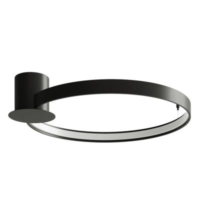 Plafón de techo de aluminio negro, Ringo, 30W, 3000K LED