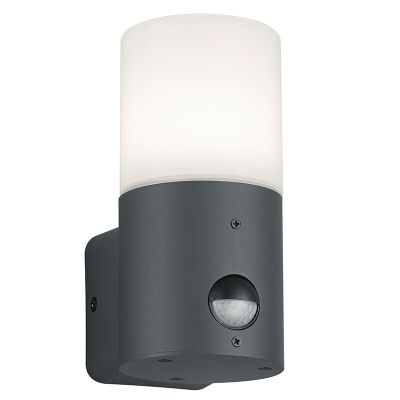 Aplique exterior con sensor de movimiento moderno antracita, Fjelso, IP44