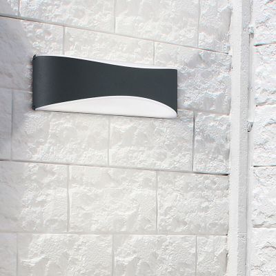 Lámpara exterior moderna negra, Bernadina, 9W, 3000K LED, IP65