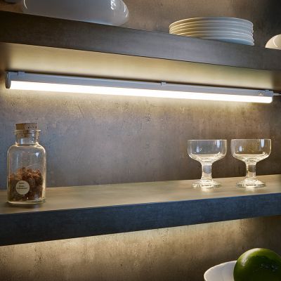 Lámpara de techo de plástico blanca, Irmak, 13W, 3000K LED, con interruptor
