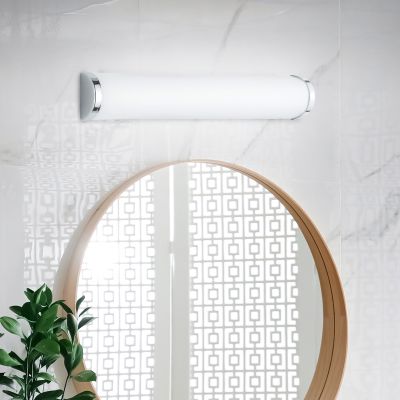 Lámpara de techo baño de vidrio cromada, Lanza