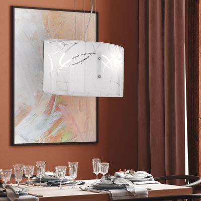 Lámpara colgante moderna blanca, Antoine