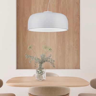 Lámpara colgante moderna blanca, Alnon