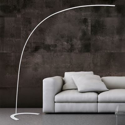 Lámpara de arco moderna blanca, Libro, 18W, 3000K LED, con interruptor