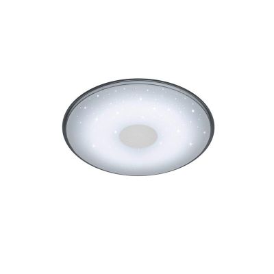Plafón de techo moderno blanco, Levain, 30W, ajustable entre luz blanco cálido y frío LED, con mando a distancia