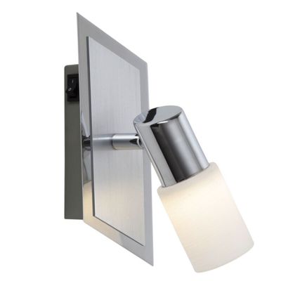 Foco de techo de vidrio gris, Morely, 4,3W, 3000K LED, con interruptor