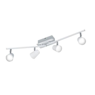 Foco de techo de vidrio blanco, Laysha, 6W, 3000K LED