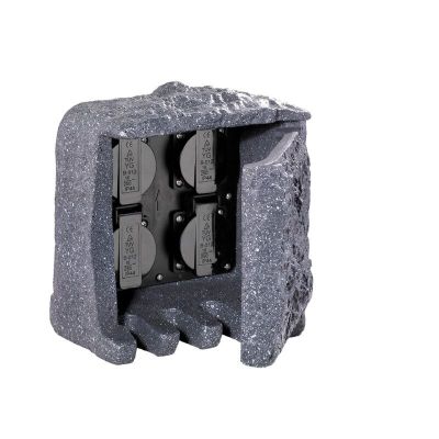 Enchufes exteriores Fjelstervang, gris