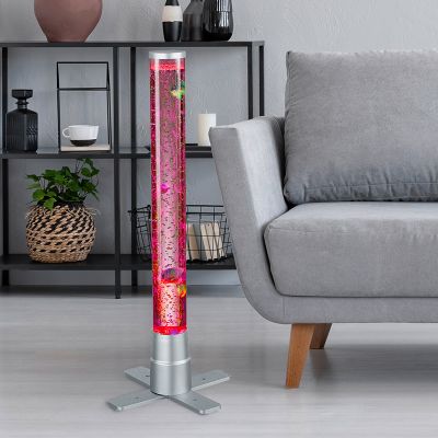 Lámpara de mesa infantil moderna plateada, Nautica, 2,4W, 3000K LED, con interruptor