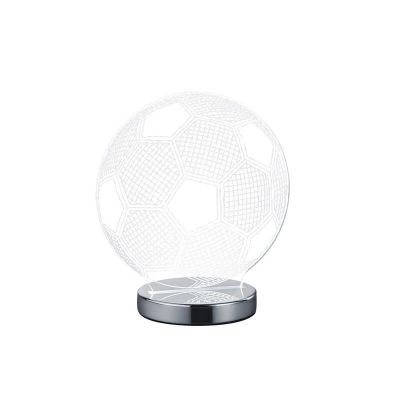 Lámpara de mesa diseño cromada, Berit, 7W, ajustable entre luz blanco cálido y frío LED, con interruptor