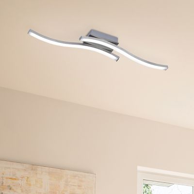 Plafón de techo diseño níquel, Go, 5W, 3000K LED