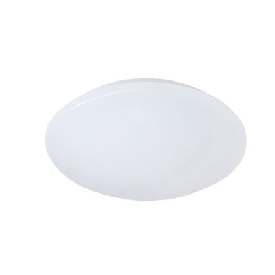 Plafón de techo de plástico blanco, Vanysia, 12W, 3000K LED, IP44