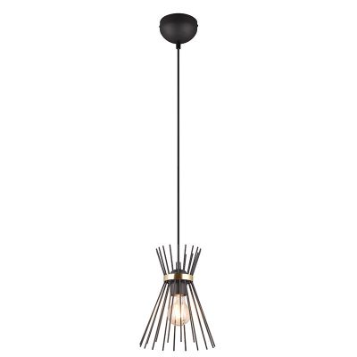 Lámpara colgante industrial negra, Fransiscus