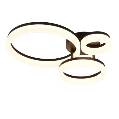 Lámpara de techo diseño negra, Ufuk, 32W, 3000K LED