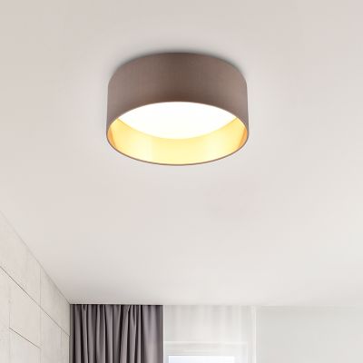 Plafón de techo moderno gris pardo, Erdi, 12W, 3000K LED