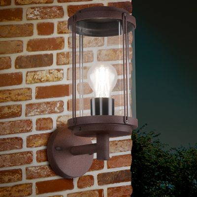 Lámpara exterior industrial color óxido, Sammy, IP44