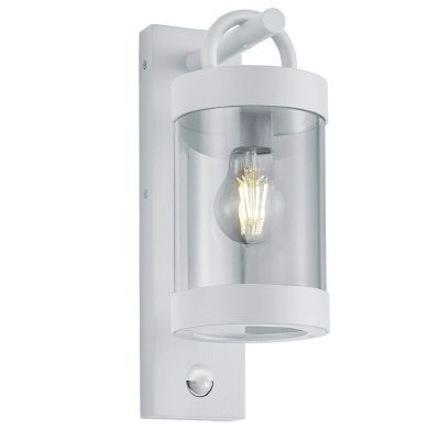 Aplique exterior con sensor de movimiento moderno blanco, Sambesi, IP44