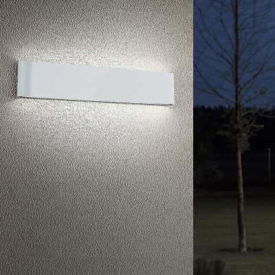 Lámpara exterior moderna blanca, Bridlington, 8W, 3000K LED, IP54