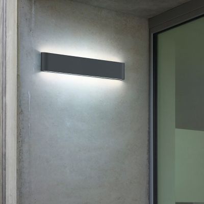 Lámpara exterior moderna antracita, Bridlington, 8W, 3000K LED, IP54