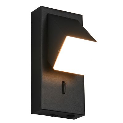 Aplique moderno negro, Lok, 3W, 3000K LED