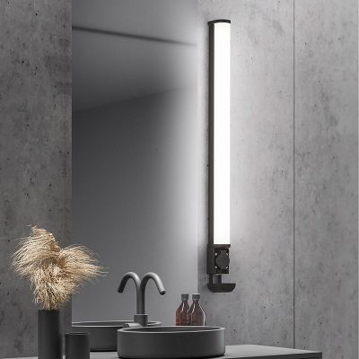Aplique baño moderno negro, Bernou, 21W, 3000K LED, IP44