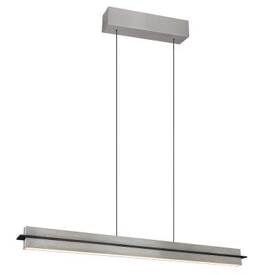 Lámpara colgante moderna níquel, Joek, 22W, ajustable entre luz blanco cálido y frío LED, regulable en 3 pasos