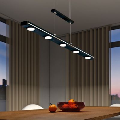 Lámpara colgante moderna negra, Awa, 3,5W, ajustable entre luz blanco cálido y frío LED