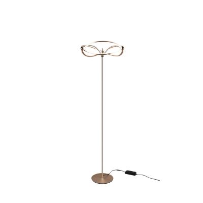 Lámpara de pie moderna latón, Remy, 31W, 3000K LED, con interruptor