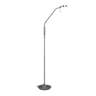 Lámpara de arco moderna níquel, Bilge, 12W, color de luz ajustable LED, con interruptor