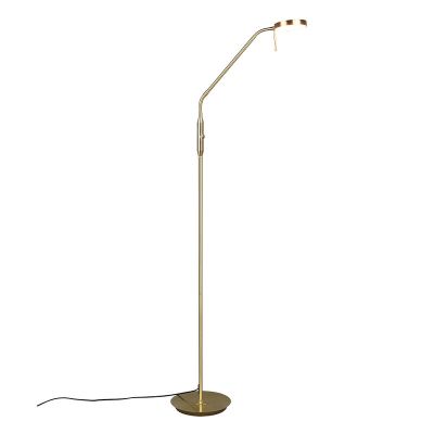 Lámpara de arco moderna latón, Bilge, 12W, color de luz ajustable LED, con interruptor